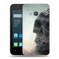 Дизайнерский силиконовый чехол для Alcatel One Touch Pixi 4 (4) Мир черепов