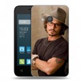 Дизайнерский силиконовый чехол для Alcatel One Touch Pixi 4 (4) Джонни Депп