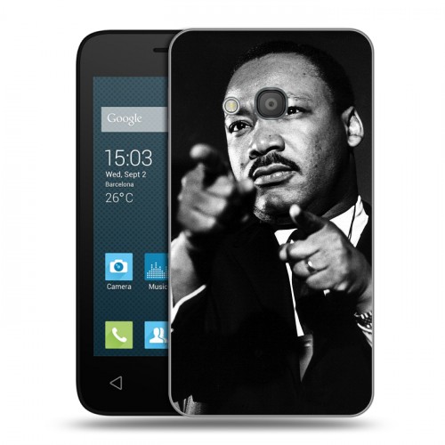 Дизайнерский силиконовый чехол для Alcatel One Touch Pixi 4 (4) Лютер Кинг