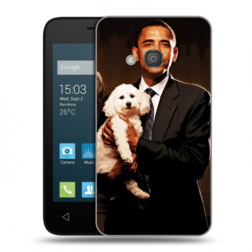 Дизайнерский силиконовый чехол для Alcatel One Touch Pixi 4 (4) Барак Обама
