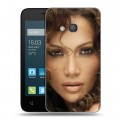 Дизайнерский силиконовый чехол для Alcatel One Touch Pixi 4 (4) Дженнифер Лопес