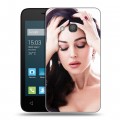Дизайнерский силиконовый чехол для Alcatel One Touch Pixi 4 (4) Моника Белуччи