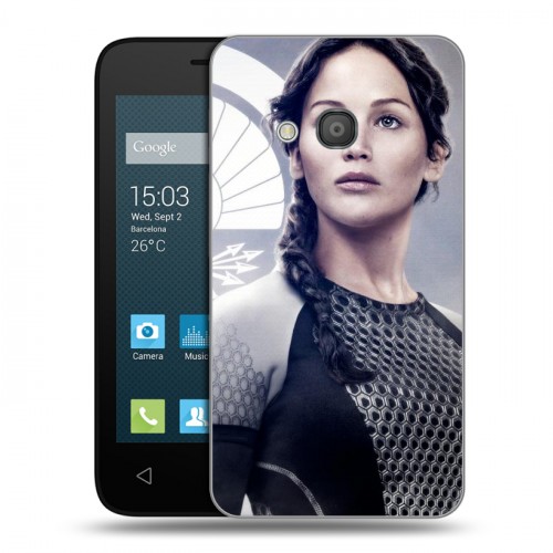 Дизайнерский силиконовый чехол для Alcatel One Touch Pixi 4 (4) Дженнифер Лоуренс