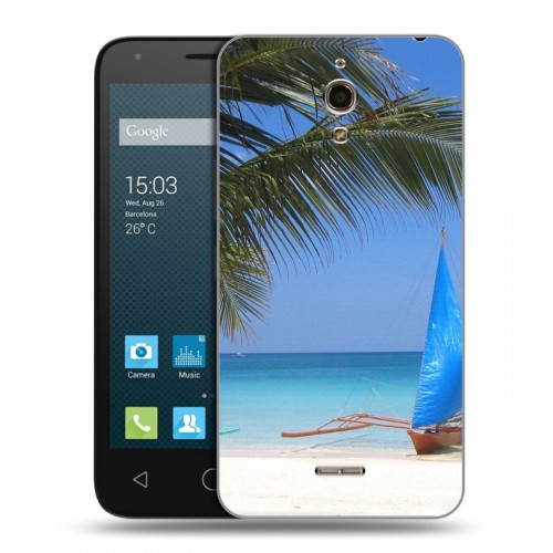 Дизайнерский силиконовый чехол для Alcatel One Touch Pixi 4 (6) пляж