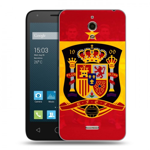 Дизайнерский силиконовый чехол для Alcatel One Touch Pixi 4 (6) флаг Испании