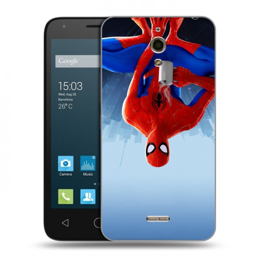 Дизайнерский силиконовый чехол для Alcatel One Touch Pixi 4 (6) Человек-паук : Через вселенные