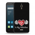Дизайнерский силиконовый чехол для Alcatel One Touch Pixi 4 (6) День Святого Валентина