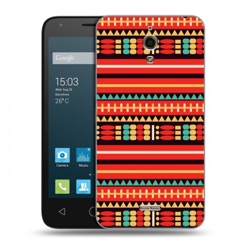 Дизайнерский силиконовый чехол для Alcatel One Touch Pixi 4 (6) Этнические мотивы