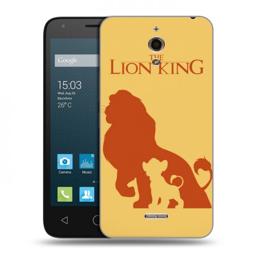 Дизайнерский силиконовый чехол для Alcatel One Touch Pixi 4 (6) Король Лев