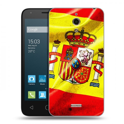 Дизайнерский силиконовый чехол для Alcatel One Touch Pixi 4 (6) Флаг Испании