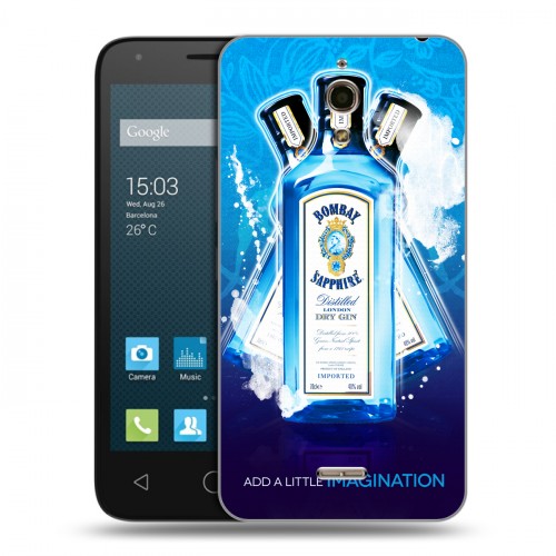 Дизайнерский силиконовый чехол для Alcatel One Touch Pixi 4 (6) Bombay Sapphire