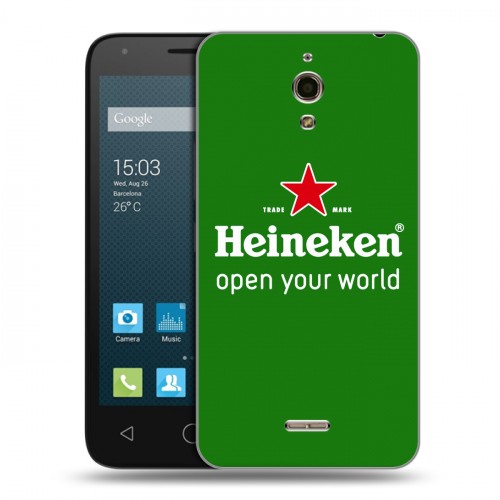 Дизайнерский силиконовый чехол для Alcatel One Touch Pixi 4 (6) Heineken
