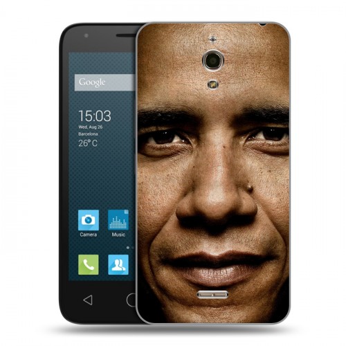 Дизайнерский силиконовый чехол для Alcatel One Touch Pixi 4 (6) Барак Обама