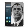 Дизайнерский силиконовый чехол для Alcatel One Touch Pixi 4 (6) Барак Обама