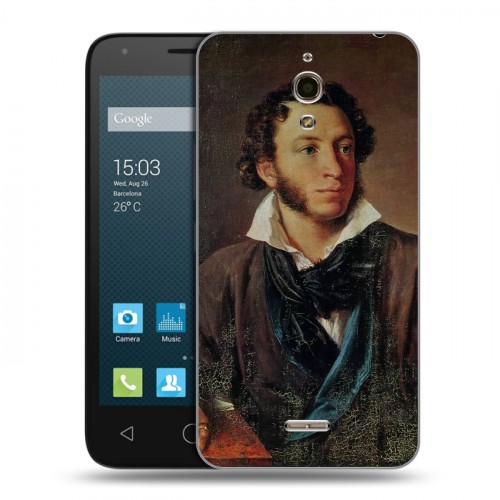 Дизайнерский силиконовый чехол для Alcatel One Touch Pixi 4 (6) Александр Пушкин