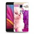 Дизайнерский силиконовый чехол для Huawei Honor 5X Космик кошки