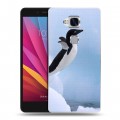Дизайнерский силиконовый чехол для Huawei Honor 5X Пингвины