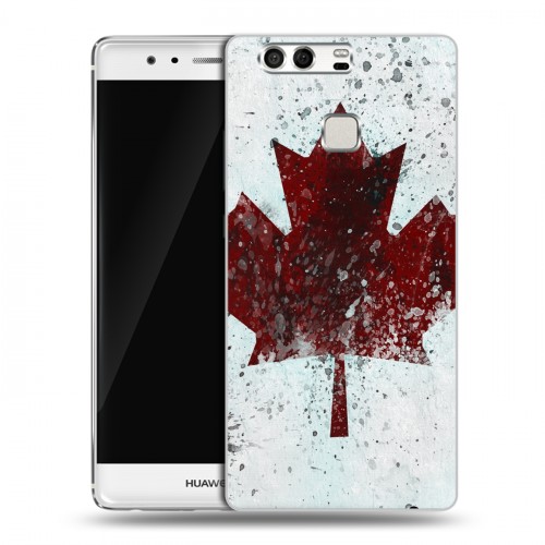 Дизайнерский силиконовый чехол для Huawei P9 флаг Канады