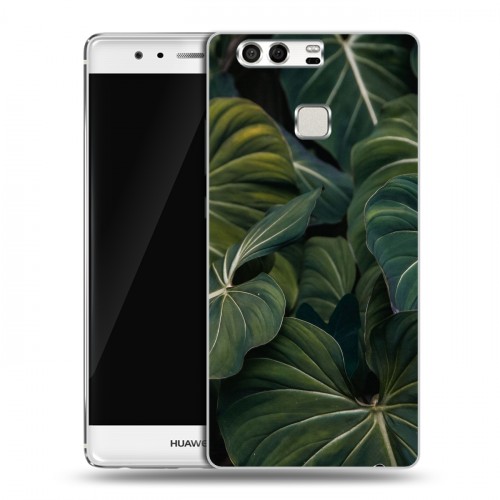 Дизайнерский силиконовый чехол для Huawei P9 Нуарные листья