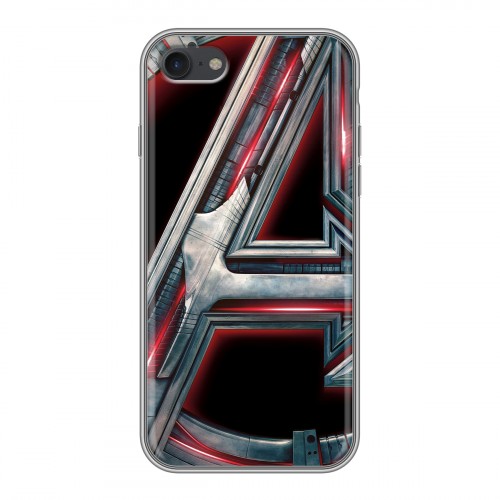 Дизайнерский силиконовый с усиленными углами чехол для Iphone 7 Мстители