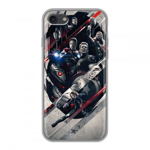Дизайнерский силиконовый чехол для Iphone 7 Мстители
