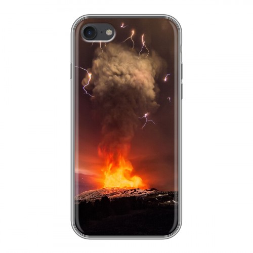 Дизайнерский силиконовый чехол для Iphone 7 вулкан