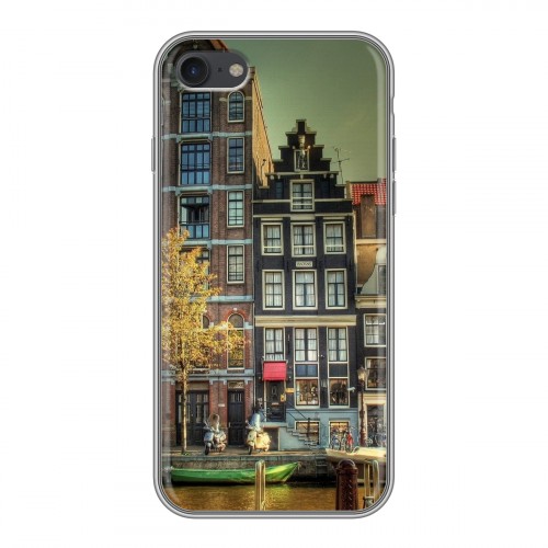 Дизайнерский силиконовый с усиленными углами чехол для Iphone 7 амстердам