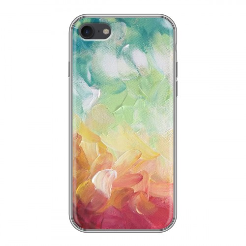 Дизайнерский силиконовый чехол для Iphone 7 Мазки краски