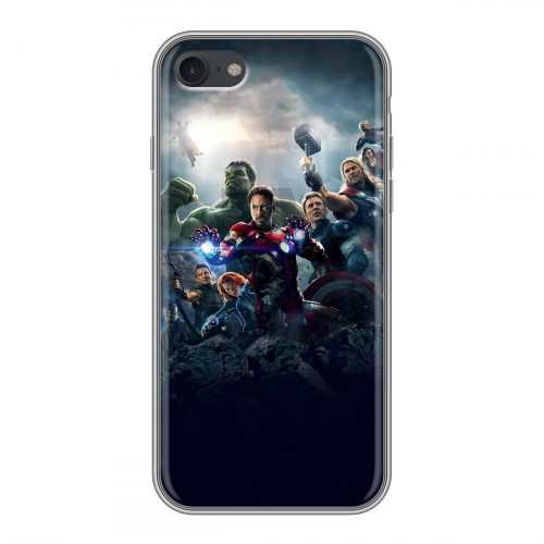 Дизайнерский силиконовый чехол для Iphone 7 Мстители