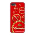 Дизайнерский силиконовый чехол для Iphone 7 Budweiser