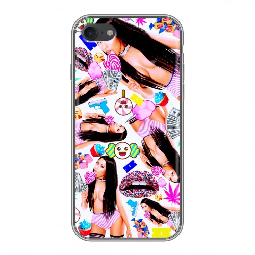 Дизайнерский силиконовый чехол для Iphone 7 Ники Минаж