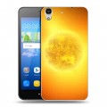 Дизайнерский пластиковый чехол для Huawei Y6 Солнце