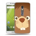 Дизайнерский пластиковый чехол для Lenovo Moto X Play Эмоциональные морды