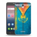 Дизайнерский силиконовый чехол для Alcatel Pop 4 Флаг Казахстана