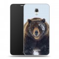 Дизайнерский пластиковый чехол для Alcatel Pop 4 Plus Медведь