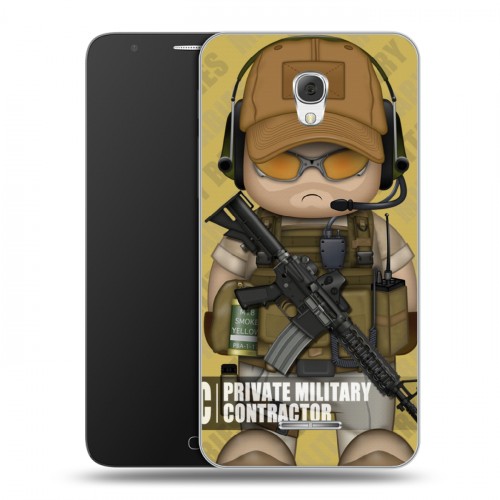 Дизайнерский пластиковый чехол для Alcatel Pop 4 Plus Армейцы мультяшки