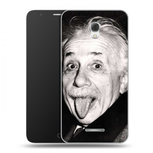 Дизайнерский пластиковый чехол для Alcatel Pop 4 Plus Альберт Эйнштейн