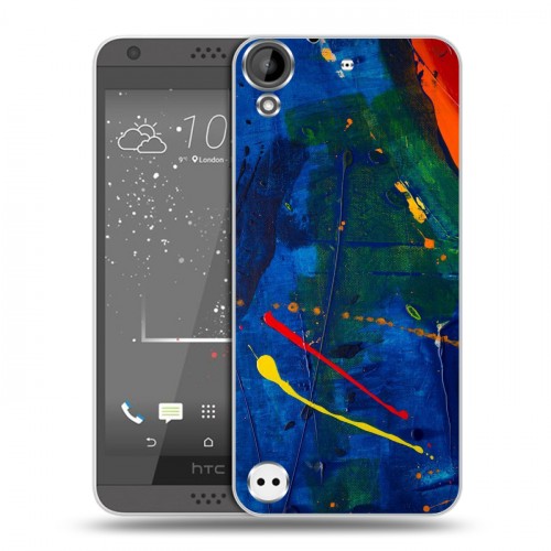 Дизайнерский пластиковый чехол для HTC Desire 530 Мазки краски