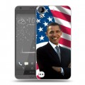 Дизайнерский пластиковый чехол для HTC Desire 530 Барак Обама