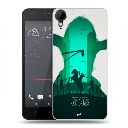 Дизайнерский пластиковый чехол для HTC Desire 825 Ходячие Мертвецы