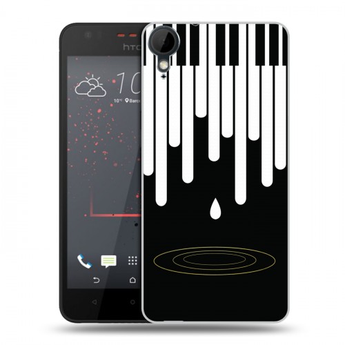 Дизайнерский пластиковый чехол для HTC Desire 825 Дизайнерское пианино