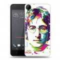 Дизайнерский пластиковый чехол для HTC Desire 825 Джон Леннон