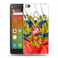Дизайнерский силиконовый чехол для Xiaomi Mi4S Российский флаг