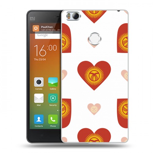 Дизайнерский пластиковый чехол для Xiaomi Mi4S флаг Киргизии