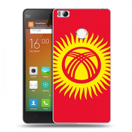 Дизайнерский силиконовый чехол для Xiaomi Mi4S флаг Киргизии