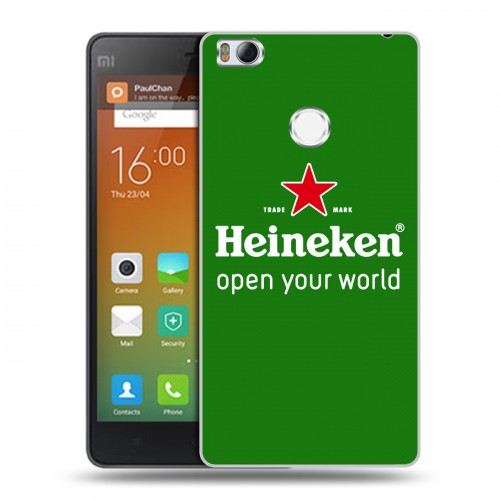 Дизайнерский силиконовый чехол для Xiaomi Mi4S Heineken