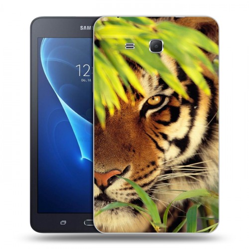 Дизайнерский силиконовый чехол для Samsung Galaxy Tab A 7 (2016) Тигры