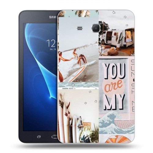 Дизайнерский силиконовый чехол для Samsung Galaxy Tab A 7 (2016) Коллаж