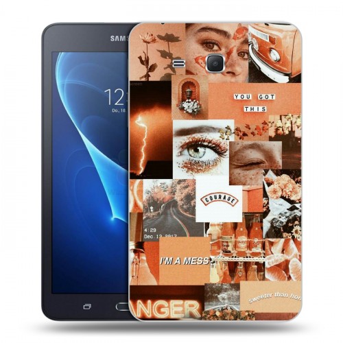 Дизайнерский силиконовый чехол для Samsung Galaxy Tab A 7 (2016) Коллаж