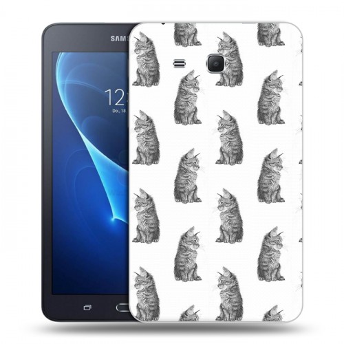 Дизайнерский силиконовый чехол для Samsung Galaxy Tab A 7 (2016) Пастельные узоры